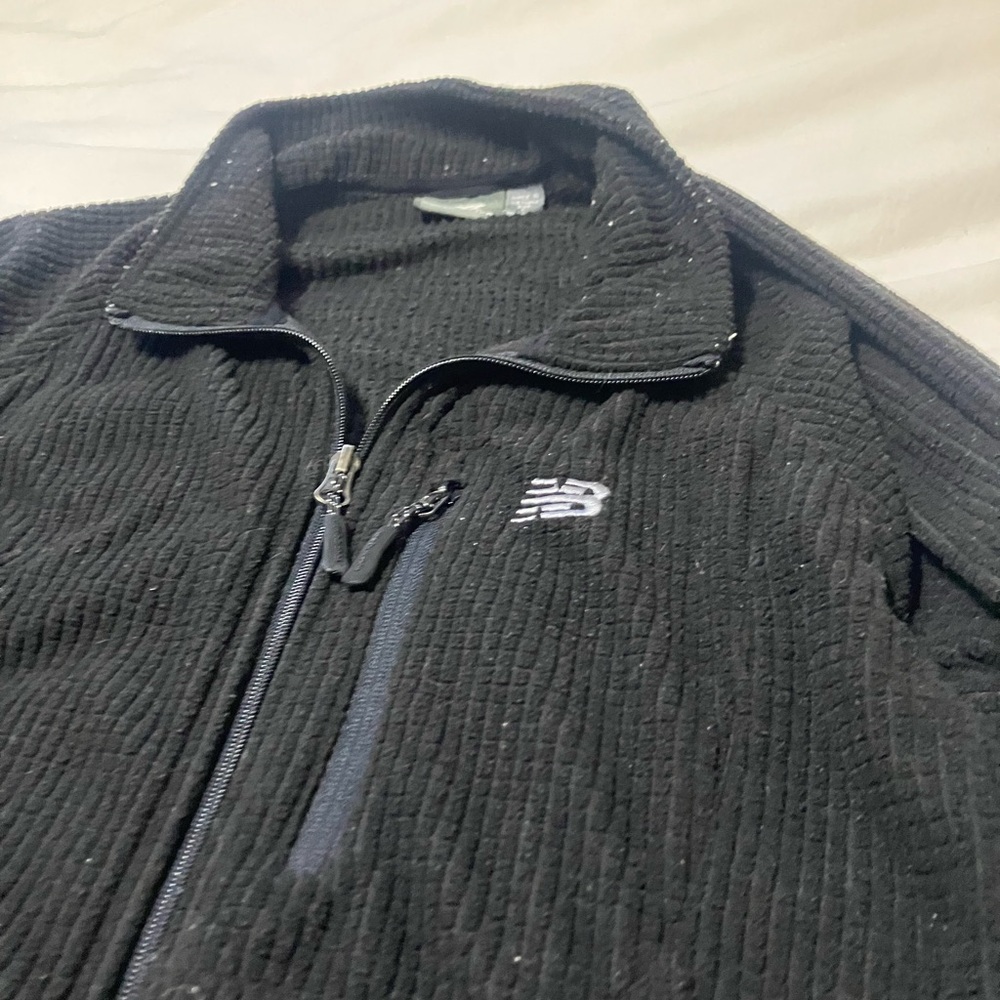 New Balance Men's Black Zip-Up Sweater